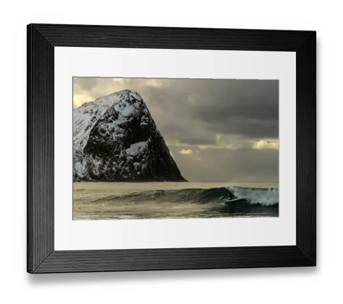 Framed Print : Norway-Surfing-Arctic-Extreme Framed Print : Norway-Surfing-Arctic-Extreme