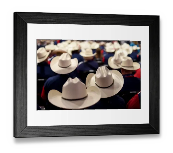 Framed Print : Usa-Republican-Texas - Hats