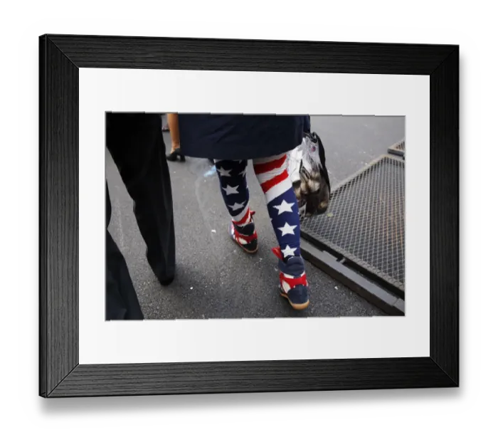 Framed Print : Us-Vote-Stars and Stripes- Leggings