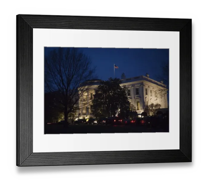Framed Print : Us-Politics-White House