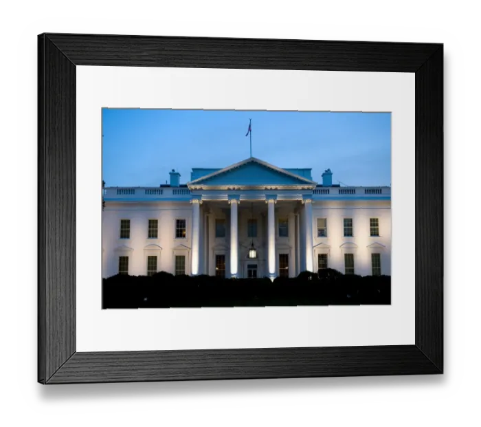 Framed Print : Us-Politics-White House