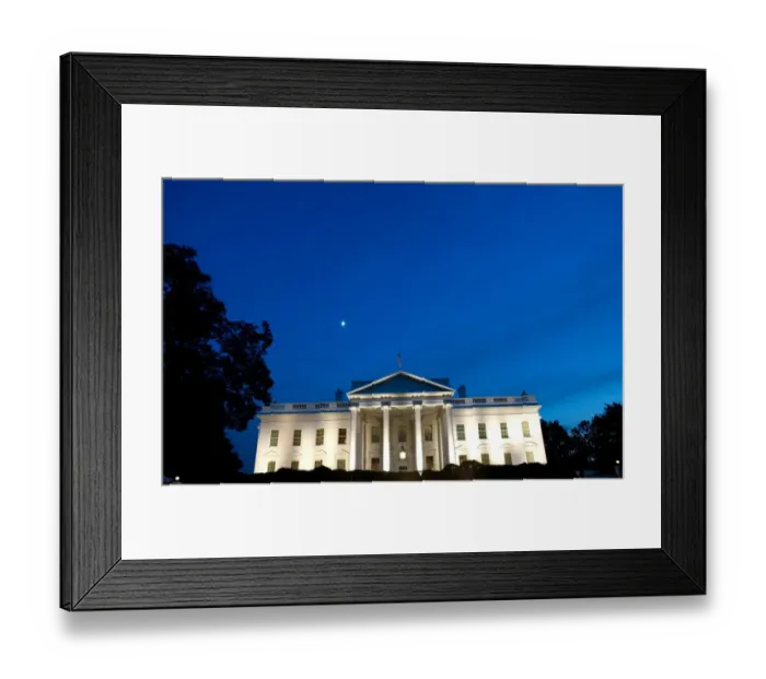 Framed Print : Us-White-House