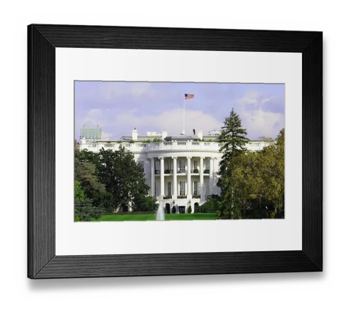 Framed Print : Us-Politics-White House Framed Print : Us-Politics-White House