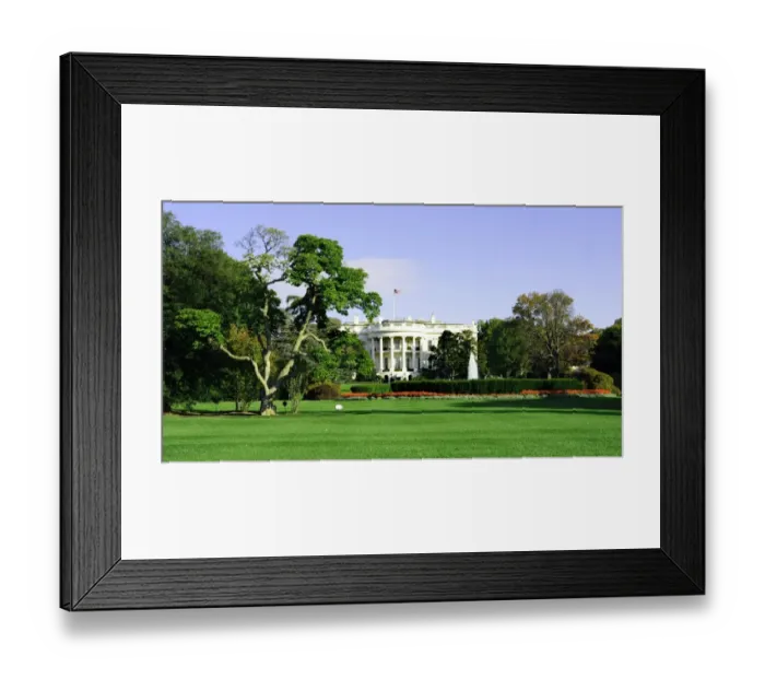 Framed Print : Us-Politics-White House