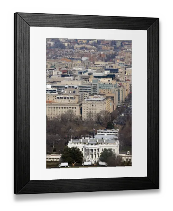 Framed Print : Us-Politics-Inauguration-Obama
