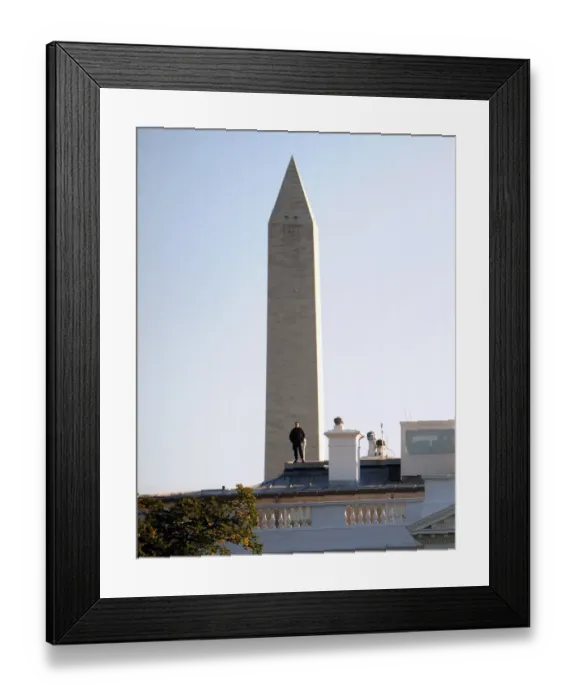 Framed Print : Us-Politics-White House-Security