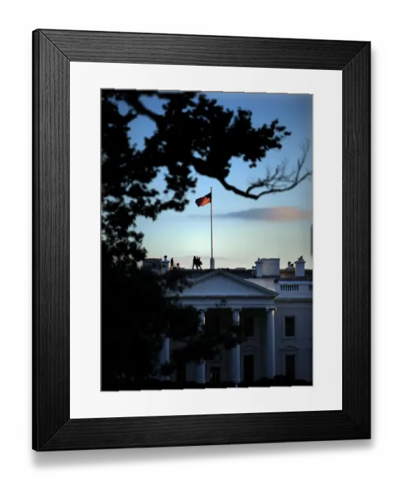 Framed Print : Us-Politics-White House-Security Framed Print : Us-Politics-White House-Security