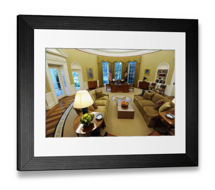 Framed Print : Us-Politics-White House-Oval Office Framed Print : Us-Politics-White House-Oval Office