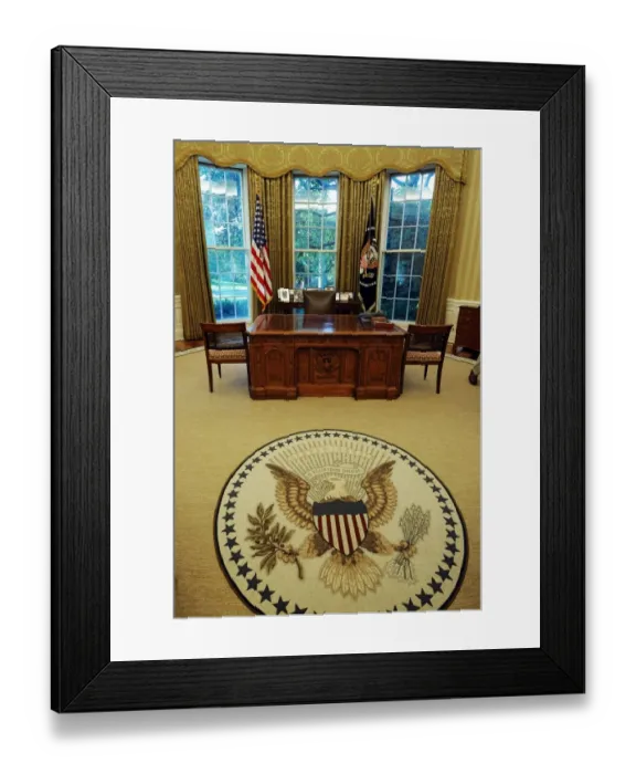 Framed Print : Us-Politics-White House-Oval Office Framed Print : Us-Politics-White House-Oval Office