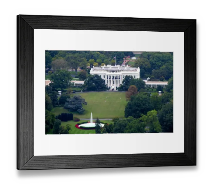 Framed Print : The White House Framed Print : The White House