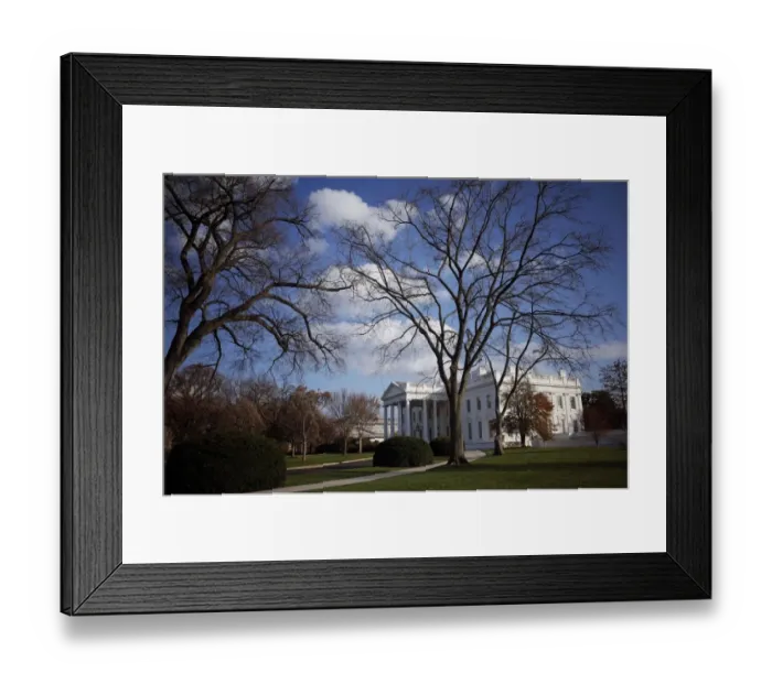 Framed Print : Us-Politics-White House Framed Print : Us-Politics-White House