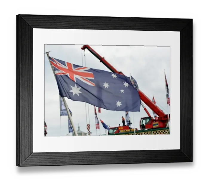 Framed Print : Australia-Britain-Nzealand-Republic-Flag