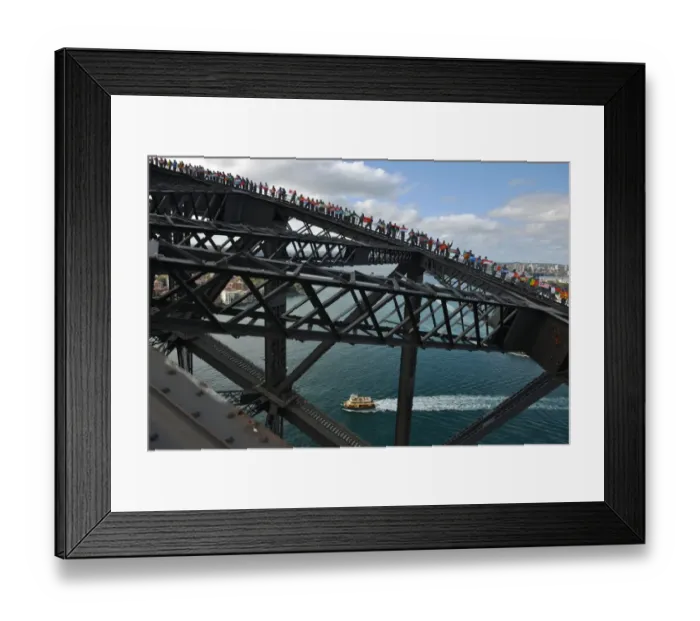 Framed Print : Australia-Charity-Bridge-Climb Framed Print : Australia-Charity-Bridge-Climb
