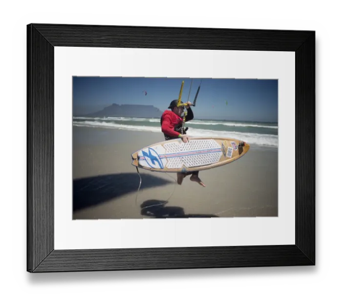 Framed Print : South Africa-Kitesurfing-Record