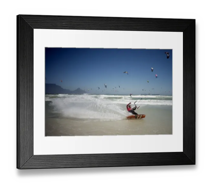 Framed Print : South Africa-Kitesurfing-Record