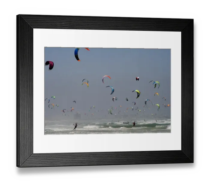 Framed Print : Safrica-Kitesurfing-Record