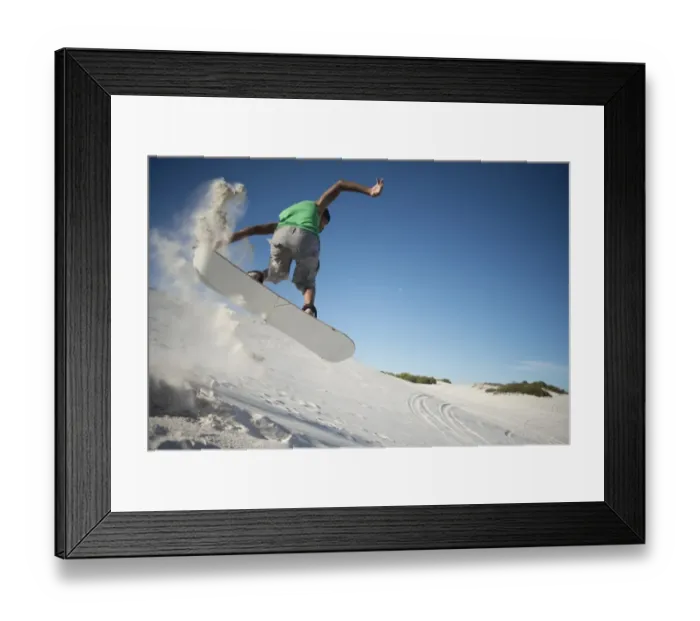 Framed Print : Safrica-Capetown-Sandsurfing