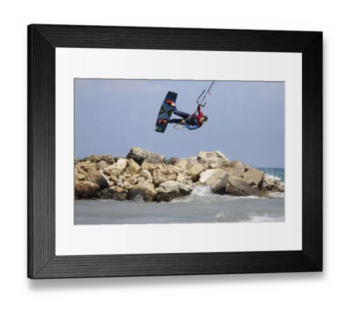 Framed Print : Lebanon-Kite Surfing Framed Print : Lebanon-Kite Surfing