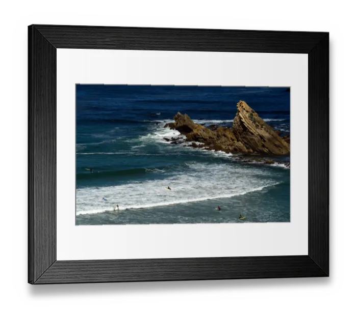 Framed Print : France-Weather-Surfing