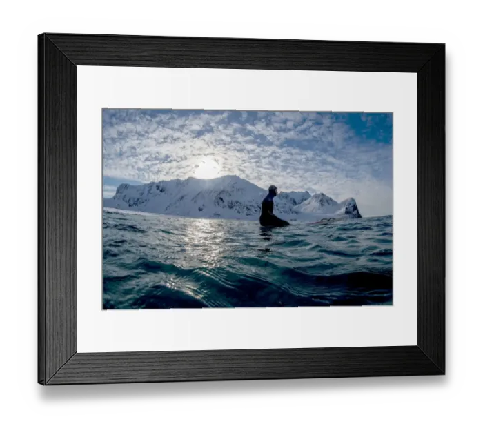 Framed Print : Norway-Surfing-Arctic-Extreme