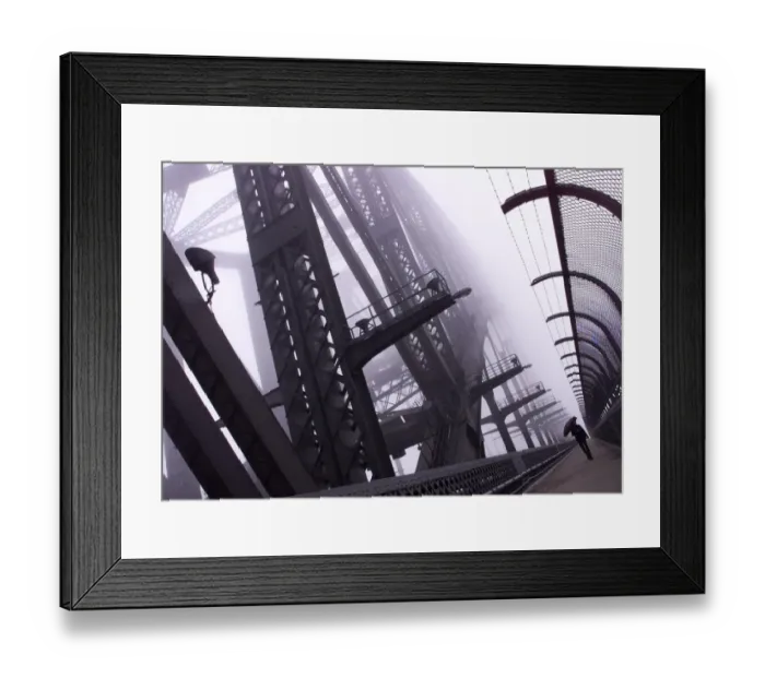 Framed Print : Australia-Sydney Fog-2 Framed Print : Australia-Sydney Fog-2
