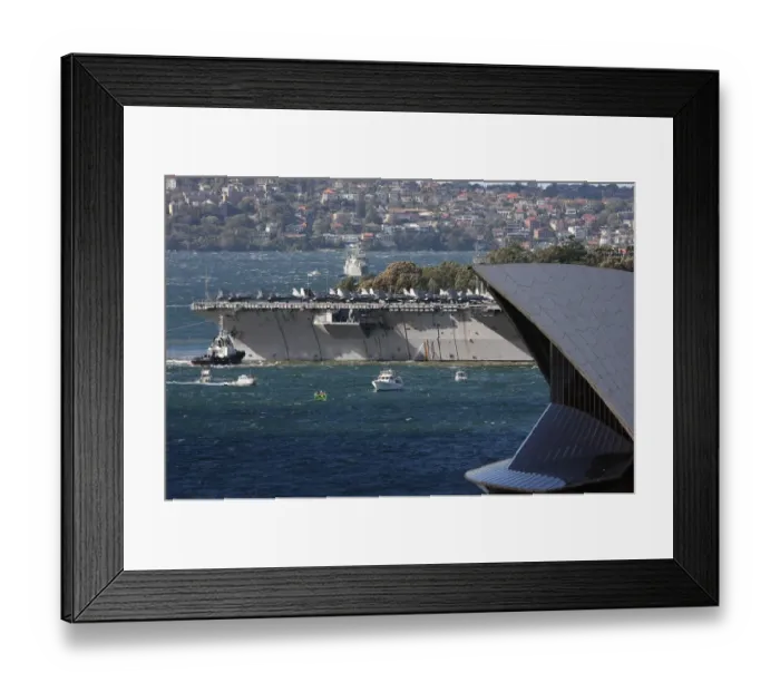 Framed Print : Australia-Us-Navy-Kitty Hawk