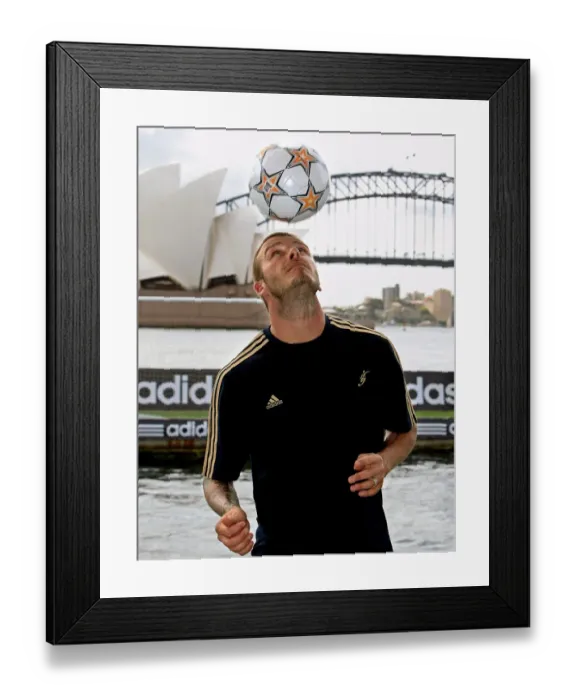 Framed Print : Fbl-Aus-Usa-Beckham-Promotion Framed Print : Fbl-Aus-Usa-Beckham-Promotion