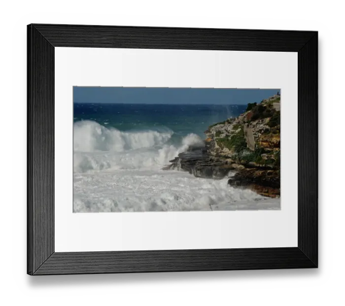 Framed Print : Australia-Weather-Warning-Surf