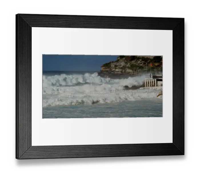Framed Print : Australia-Weather-Warning-Surf Framed Print : Australia-Weather-Warning-Surf