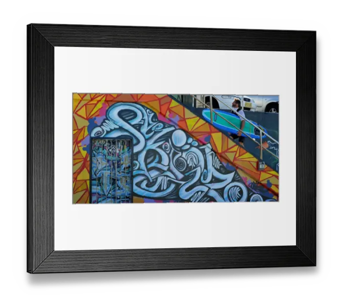 Framed Print : Australia-Theme-Street Art Framed Print : Australia-Theme-Street Art