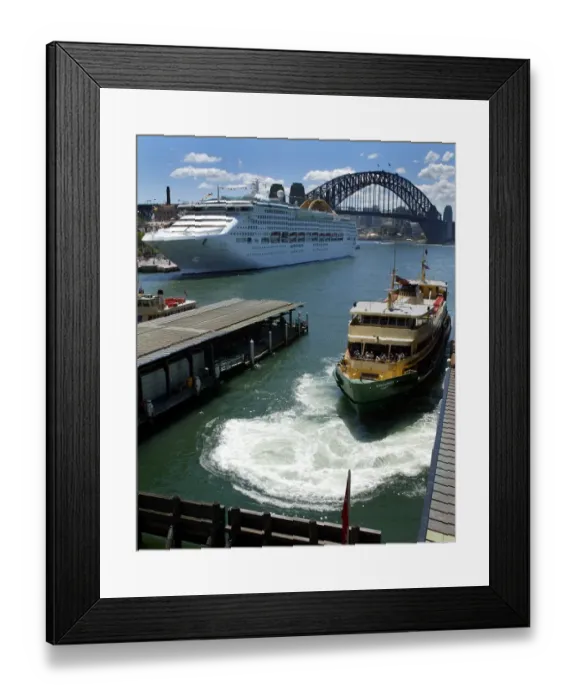Framed Print : Australia-Tourism-Ship-Adonia