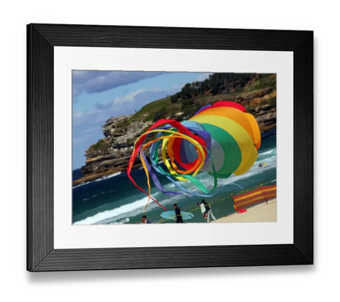 Framed Print : Australia-Kites-Spin-Sock
