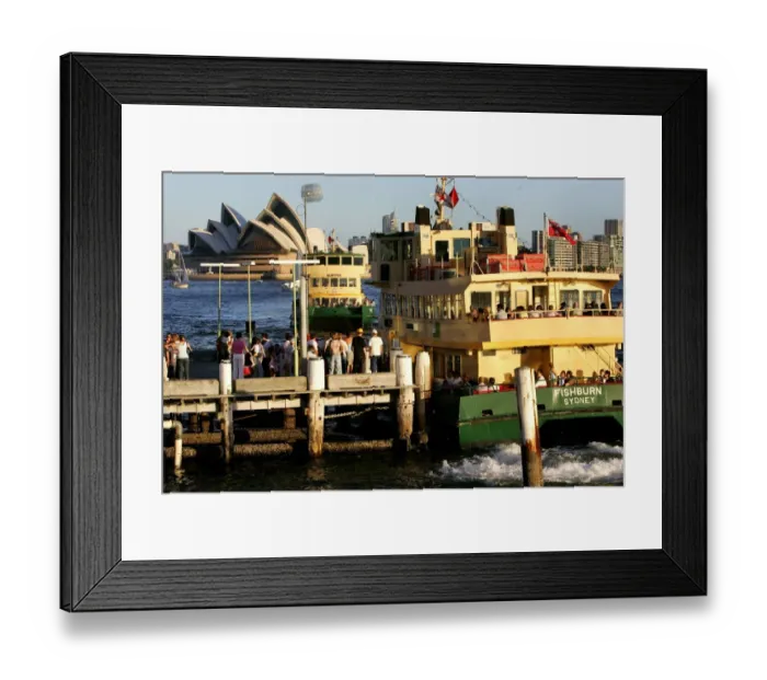 Framed Print : All Aboard for the Sydney Ferry Framed Print : All Aboard for the Sydney Ferry