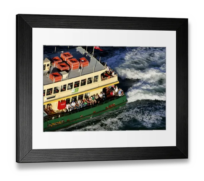 Framed Print : Australia-Tourism-Ferry