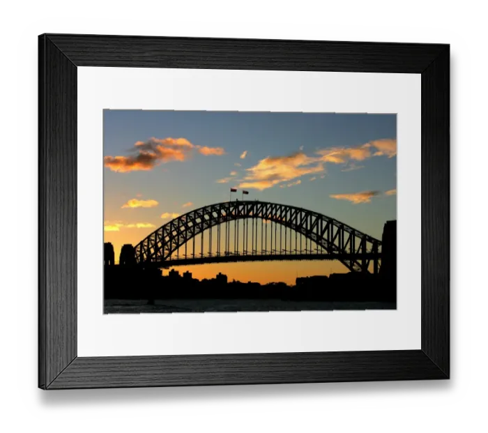 Framed Print : Australia-Tourism-Harbour Bridge