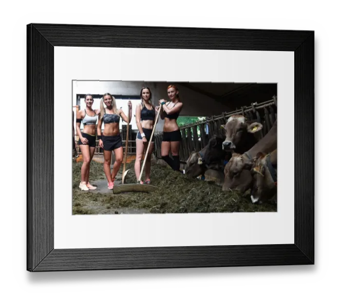 Framed Print : Germany-Bavaria-Farmer-Calendar-Feature-Lifestyle