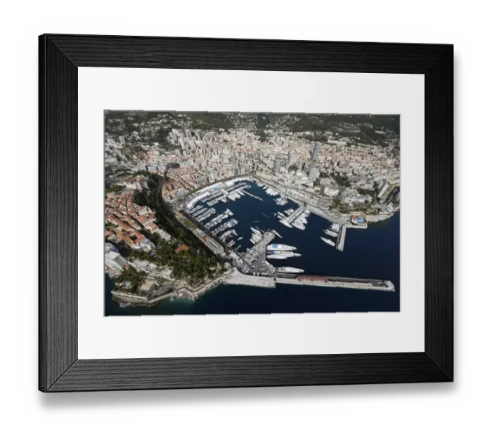 Framed Print : Travel-Monaco-Aerial View Framed Print : Travel-Monaco-Aerial View