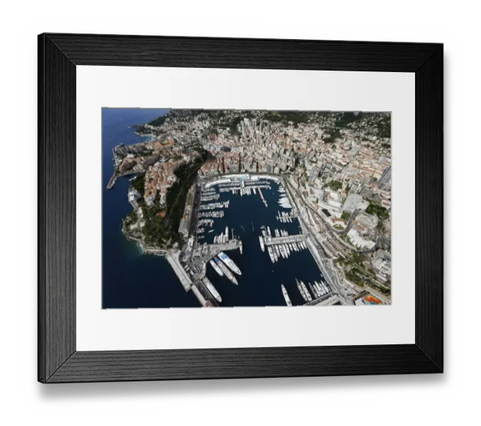 Framed Print : Monaco- Aerial View Framed Print : Monaco- Aerial View