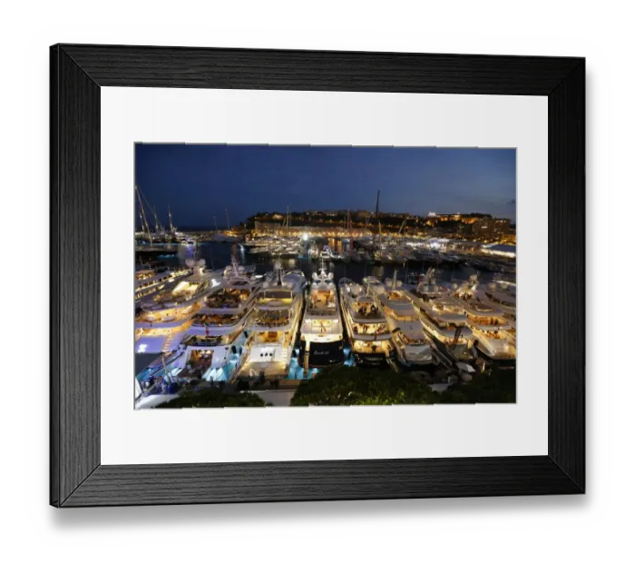 Framed Print : Monaco-Yacht-Show