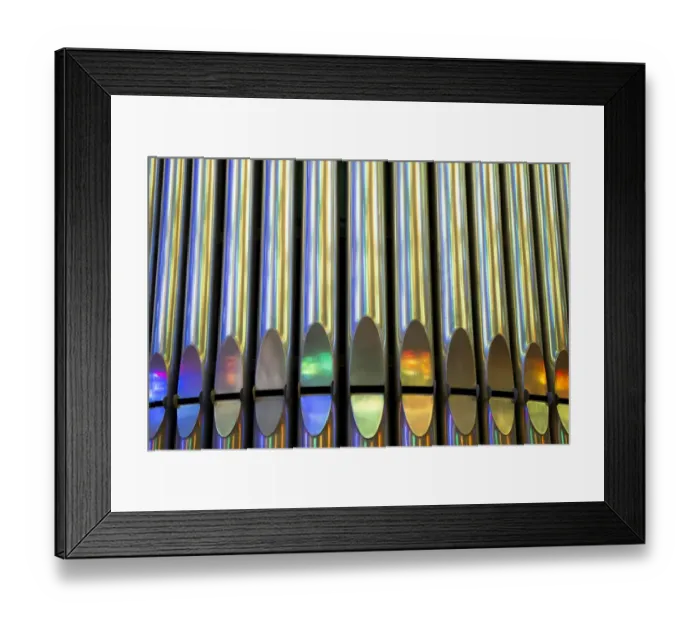 Framed Print : Picture shows organ tubes of the Expiatory Church of the Sagrada Familia Framed Print : Picture shows organ tubes of the Expiatory Church of the Sagrada Familia