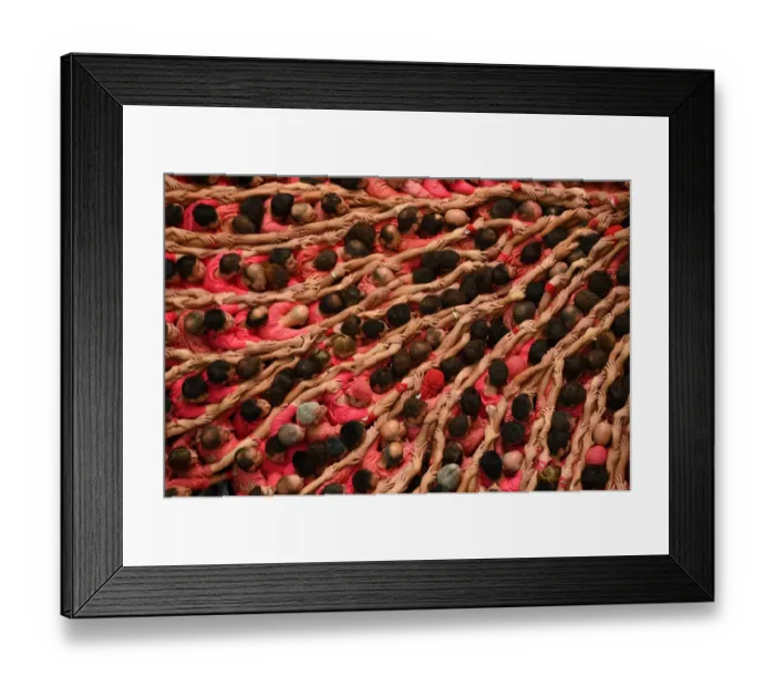 Framed Print : Spain-Catalonia-Human-Towers-Castellers