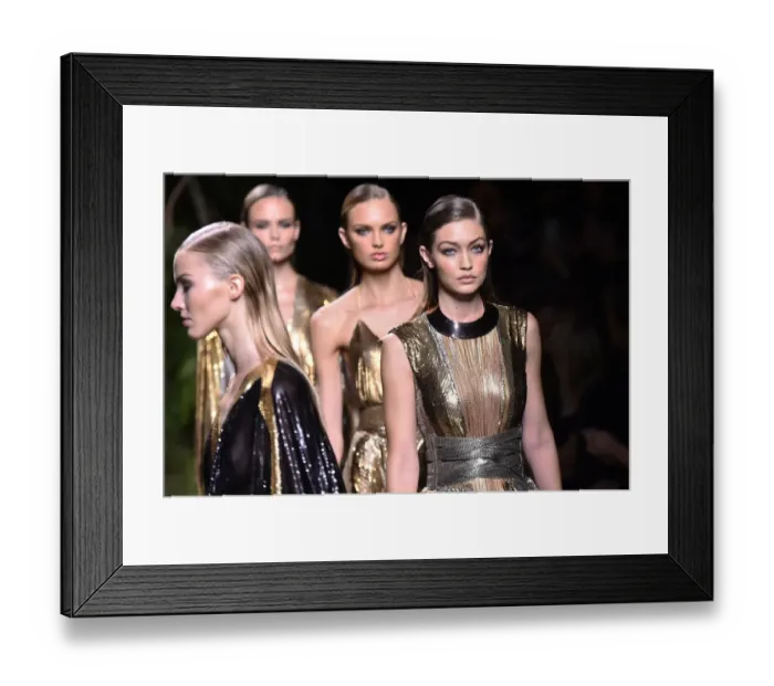Framed Print : Fashion-France-Balmain