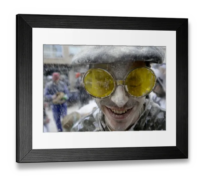 Framed Print : Spain-Carnival-Flour Framed Print : Spain-Carnival-Flour