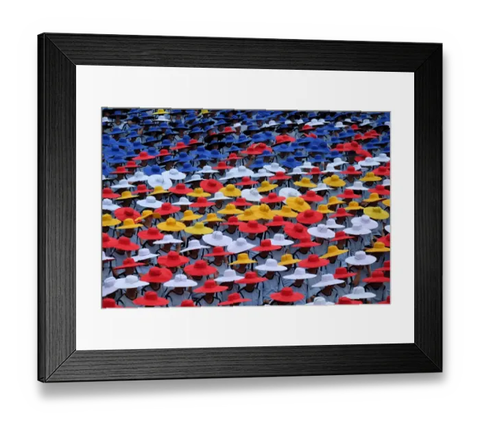 Framed Print : Taiwan-Colour - Hats Framed Print : Taiwan-Colour - Hats