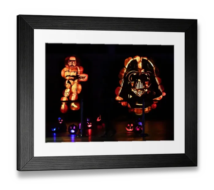 Framed Print : Us-Halloween-Festival-Pumpkin