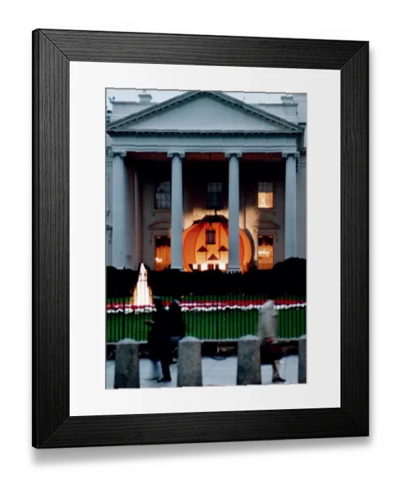 Framed Print : Us-White House Jack O Framed Print : Us-White House Jack O