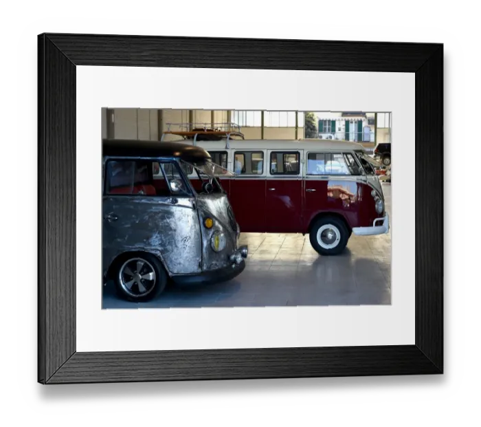 Framed Print : Italy-Vintage-Vw-Kombi-Feature Framed Print : Italy-Vintage-Vw-Kombi-Feature