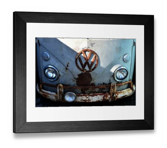 Framed Print : Italy-Vintage-Vw-Kombi-Feature Framed Print : Italy-Vintage-Vw-Kombi-Feature