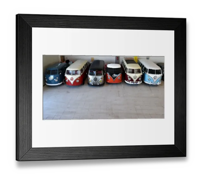 Framed Print : Italy-Vintage-Vw-Kombi-Feature Framed Print : Italy-Vintage-Vw-Kombi-Feature