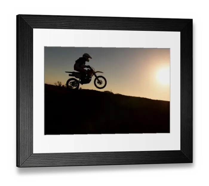 Framed Print : Morocco-Biker-Women